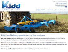 Tablet Screenshot of kiddfarmmachinery.com